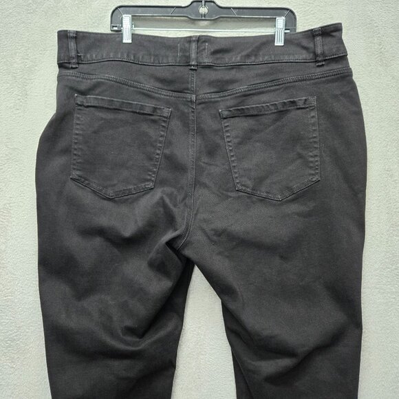 Lane Bryant 24W High Rise Straight Leg Tighter Tummy Flex Magic Waist Black Jean - Picture 10 of 10